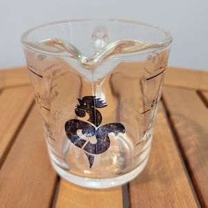 RARE Vintage Fire King Colonial Stores Rooster Measuring Cup 8‎ oz.